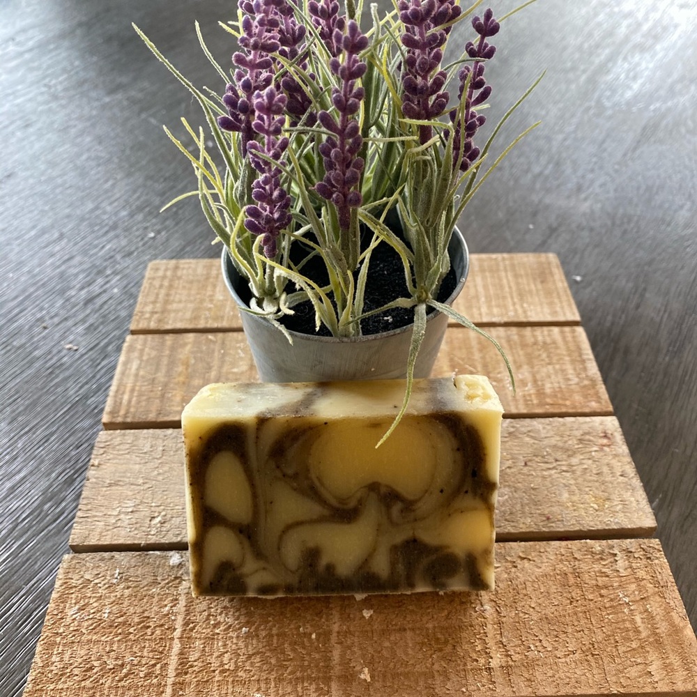 2 Lavender Swirl handcrafted Cold Processed Soap